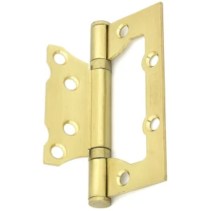 Петля без врезки E-2BB-100 цвет матовая латунь