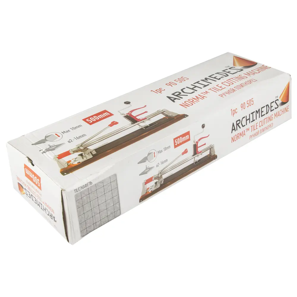 Плиткорез ручной с резаком отверстий Archimedes 500 мм STLM-2148384 - Вид №4