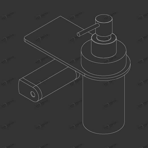 Полка с Delrin® дозатором, установку на левой  LTZ110 CEADESIGN 