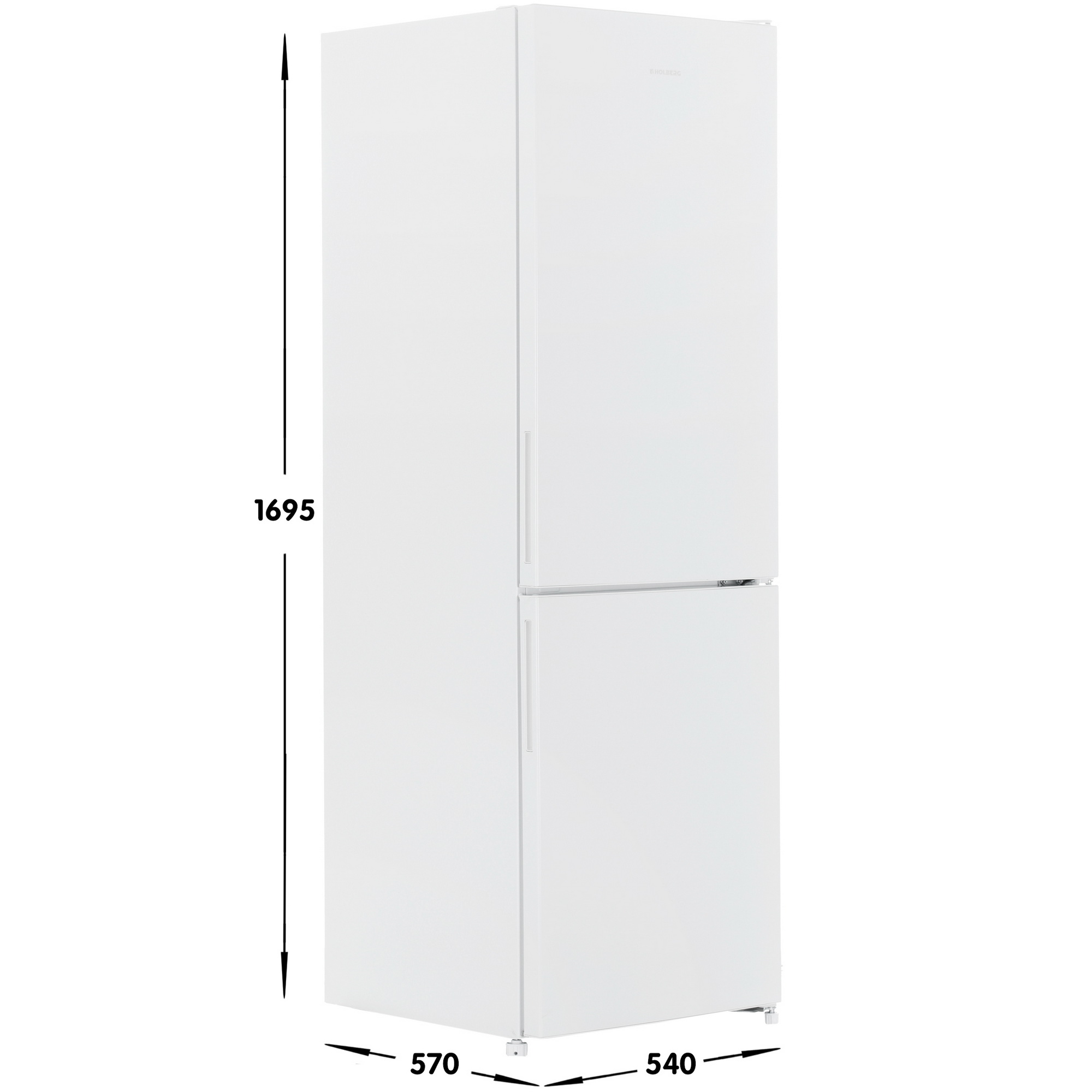 9141905 Холодильник с морозильником   HOLBERG HRB 170NW белый STDN-0110908 - Вид №6