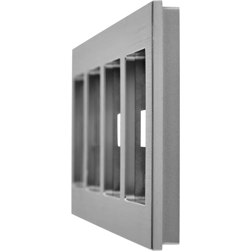 Рамка IEK Brite-4 для розеток и выключателей в алюминиевом исполнении 87761326 STLM-1105422 - Вид №1
