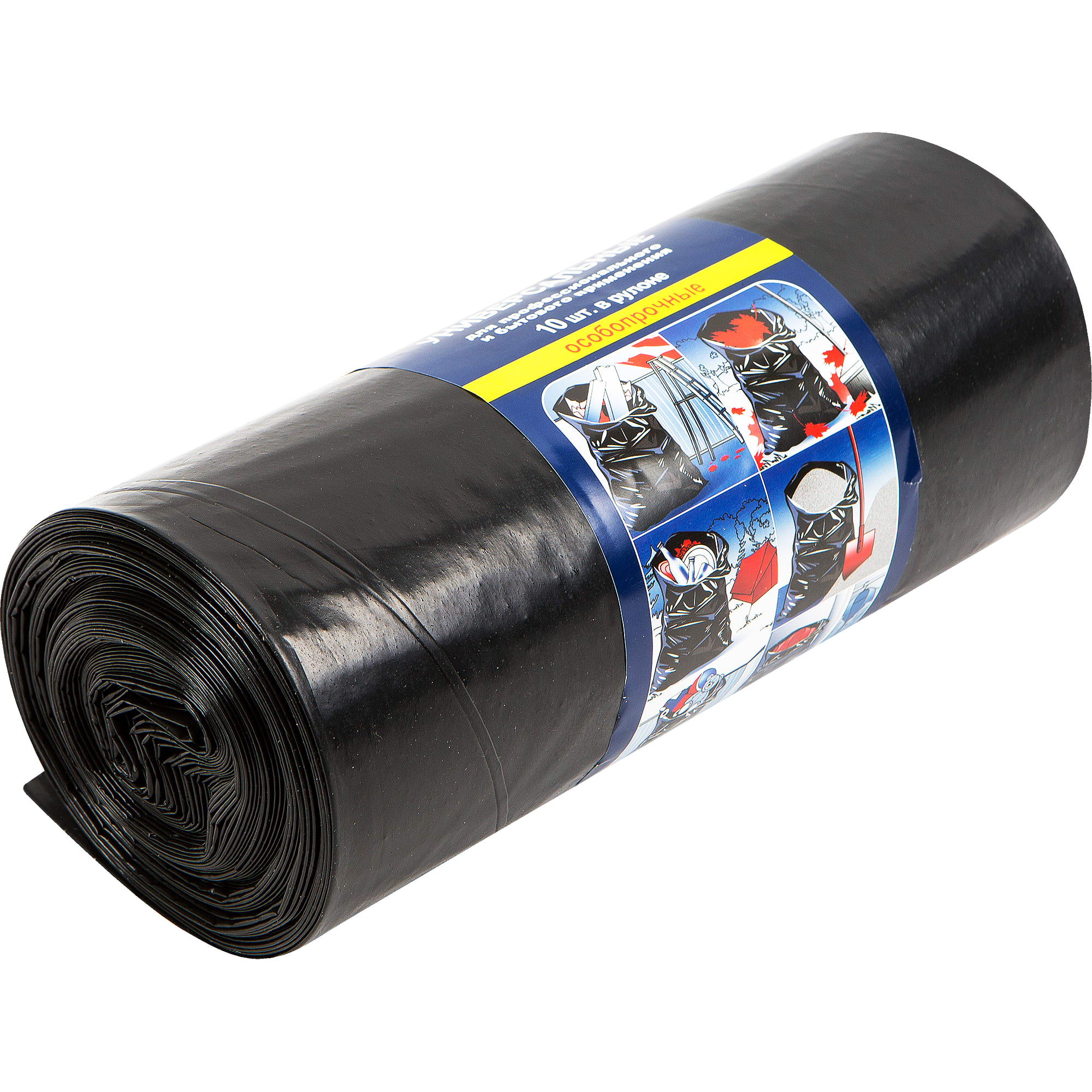 13127107 Мешки для мусора 220 л цвет чёрный 10 шт Santreyd 