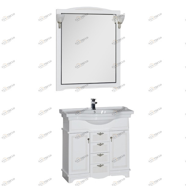 Комплект мебели Aquanet Луис 90 белый 00176645