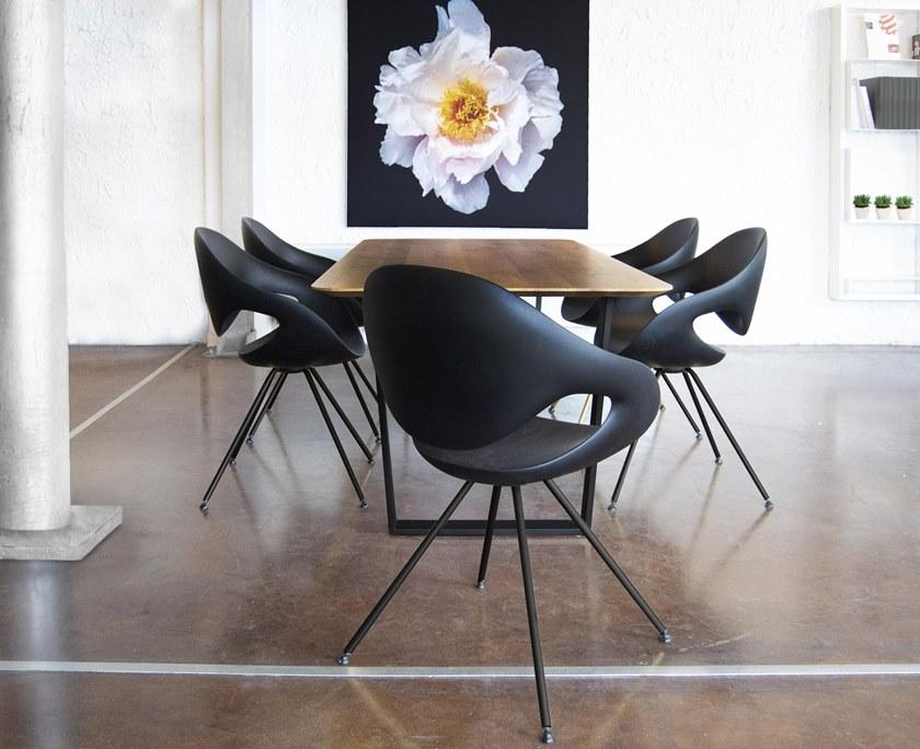 Tonon Стул из пенопласта с металлической вращающейся основой Moon 908 - Вид №7