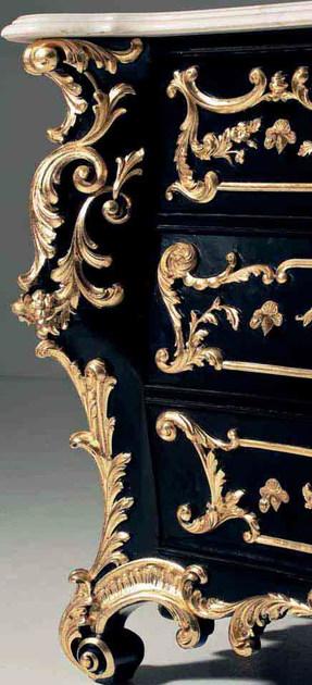 OAK Лаковая прикроватная тумбочка в стиле барокко с ящиками Galleria sun-id-1489612 - Вид №2