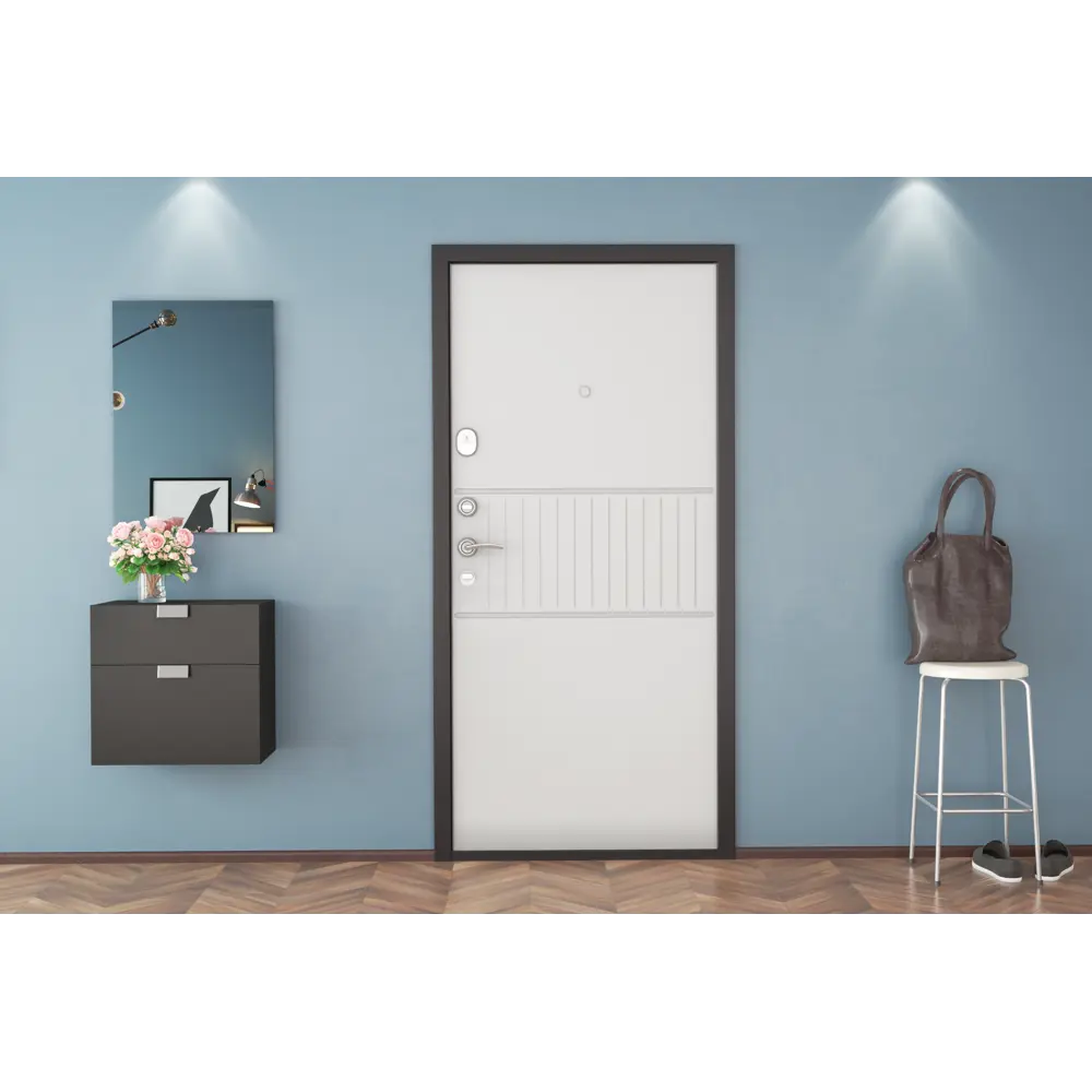 Дверь входная металлическая Премиум New 98x205 см левая силк милк DOORHAN STLM-2028516 - Вид №6