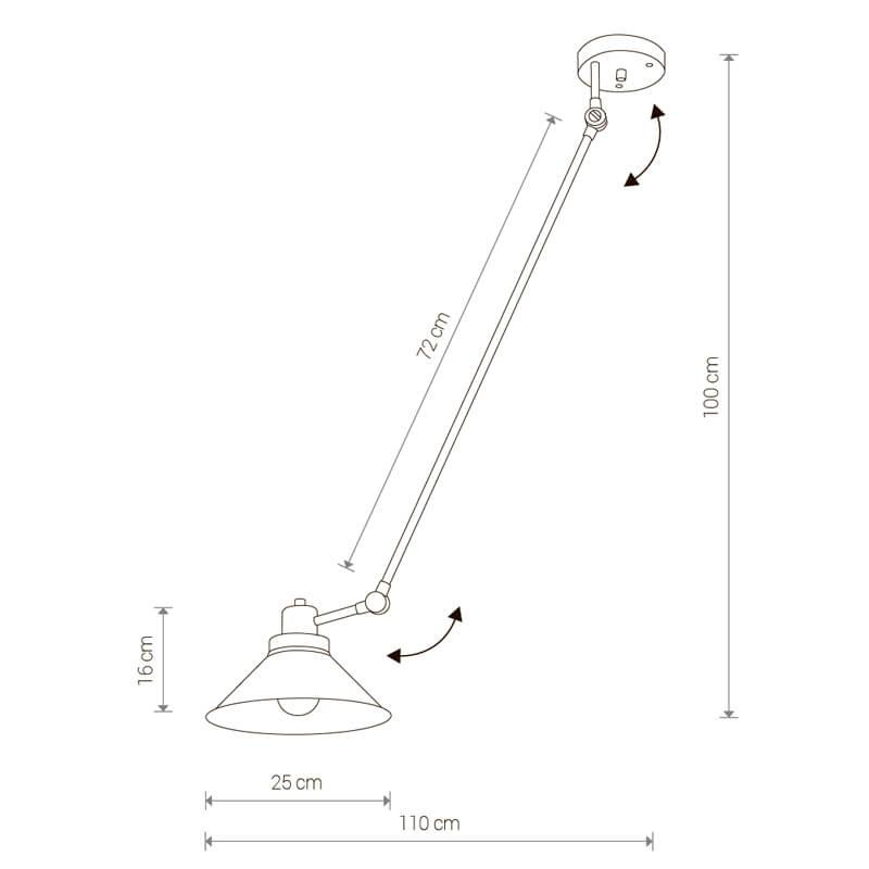 Спот потолочный на кронштейне черный Techno 9144 NOWODVORSKI TECHNO 00-3891652 Черный - Вид №1