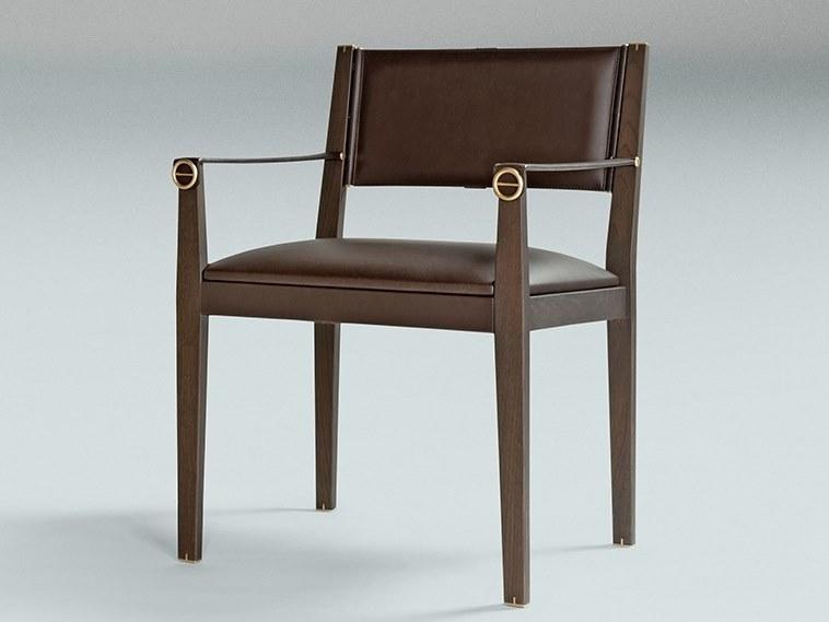 Paolo Castelli Кожаное кресло с подлокотниками со встроенной подушкой sun-id-1417786 - Вид №3