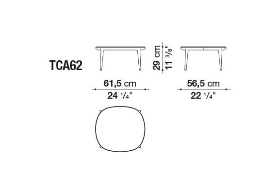 Мраморный журнальный столик Maxalto Caratos ARCH-00046900 - Вид №1