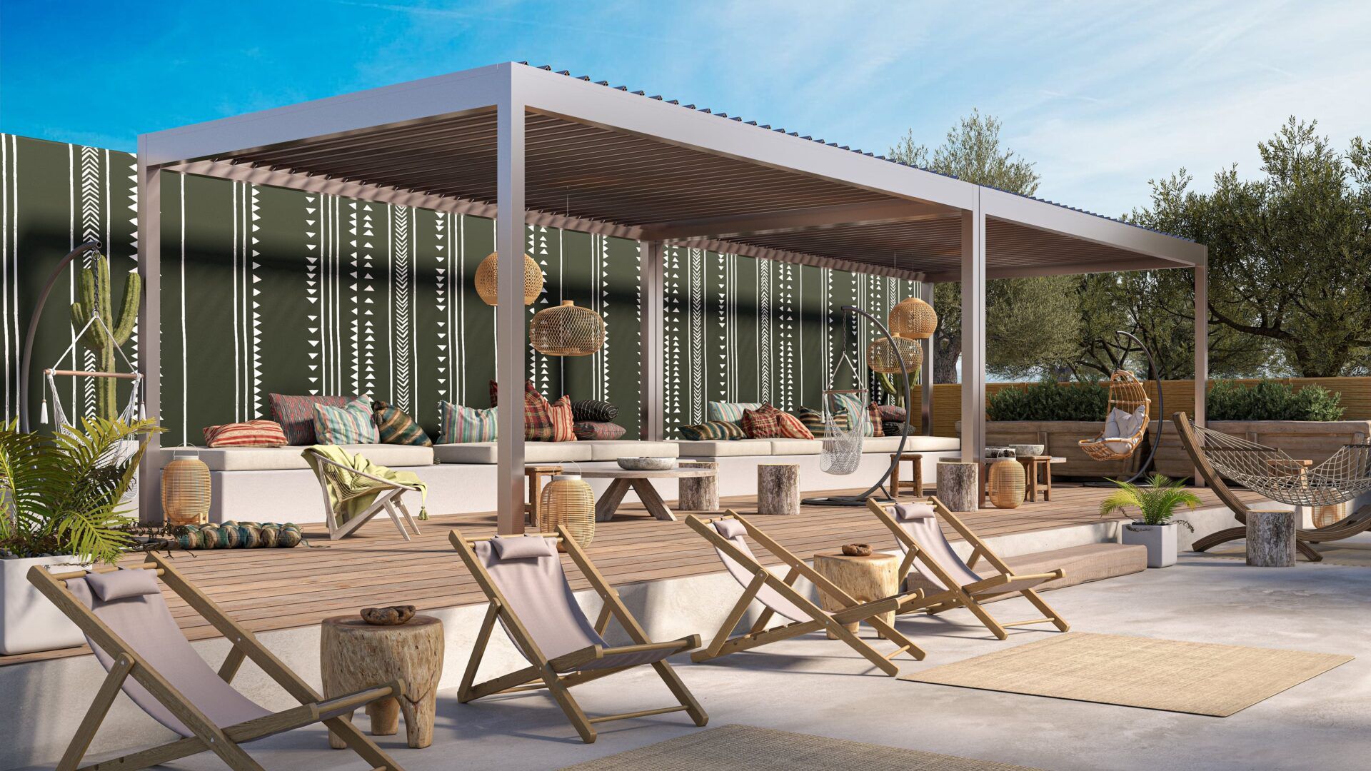 Самонесущая биоклиматическая пергола из алюминиевой фольги GLM Outdoor Solutions ITHACA ARCH-00015928 - Вид №1