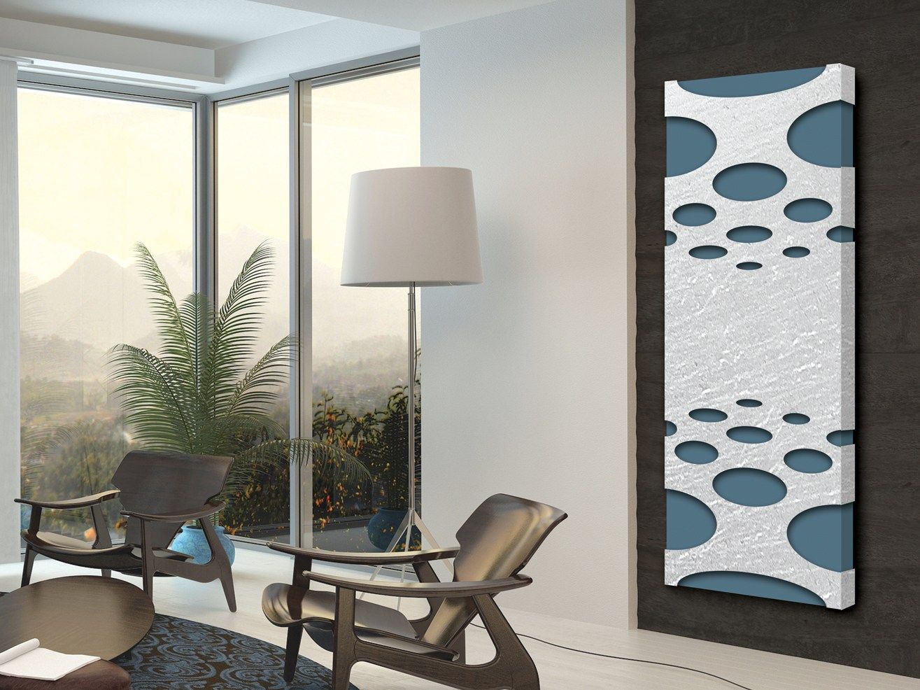 Алюминиевый полотенцесушитель Termo Design двойная пластина-серебряная фольга ARCH-00071753 - Вид №1