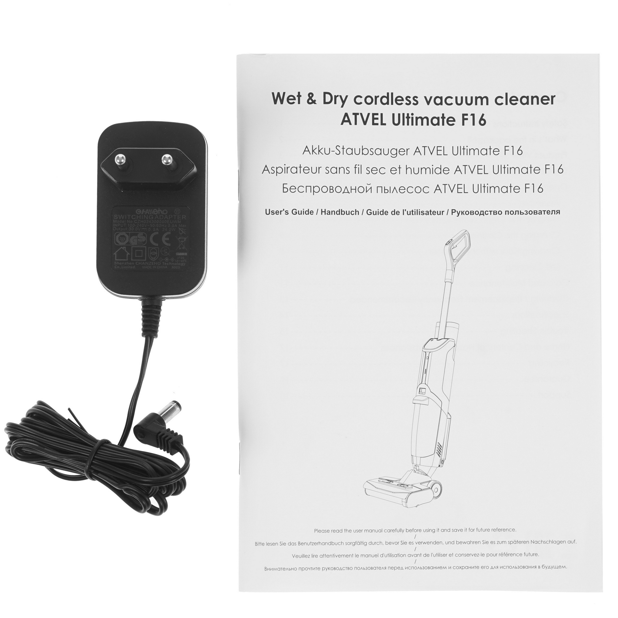 9010554 Моющий пылесос вертикальный   Atvel F16 Ultimate  серый STDN-0142969 - Вид №10