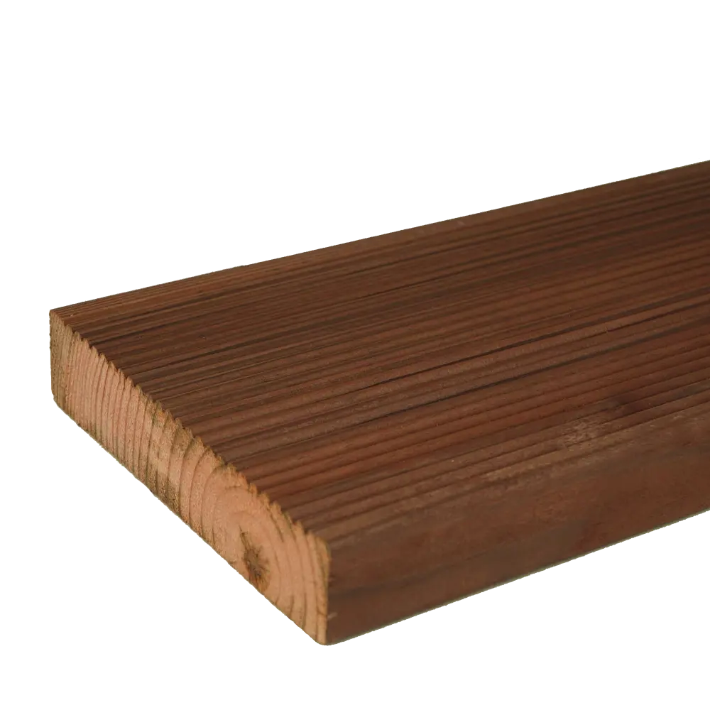 Террасная доска импрегнированная хвоя 28x140x4000 мм вельвет 0.56 м² РУСШПАЛА STLM-2086446