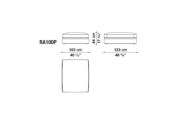 Угловой диван из ткани B&B Italia Ричард ARCH-00040927 - Вид №48