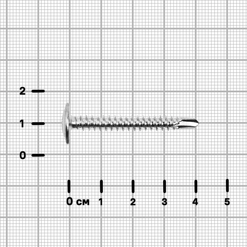 Саморезы по металлу Standers с пресс-шайбой со сверлом оцинкованные 4.2x41 150 шт. 89213077 STLM-2062434  - Вид №2