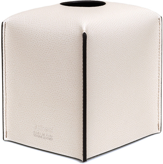 Мягкая квадратная коробка для салфеток - 12,2X10,7XH12,5 см / зернистая кожа_coffee