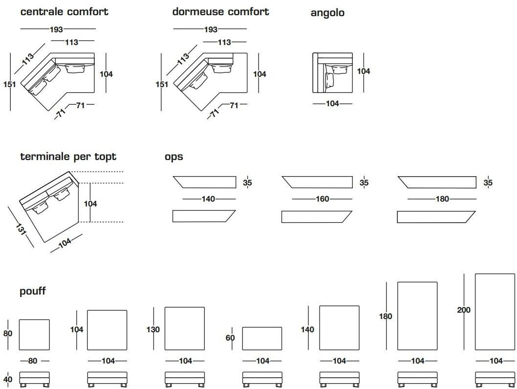 Frigerio Salotti Модульный диван с тканевой обивкой Davis sun-id-1405676 - Вид №2