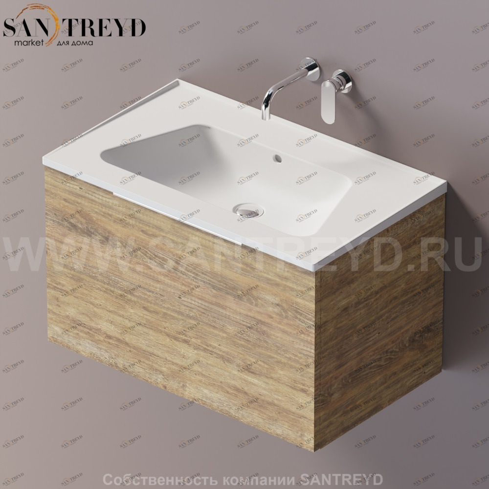Flaminia BLOOM Тумба под раковину 85 см с 1 ящиком BBX811.WQ Ceramica Flaminia