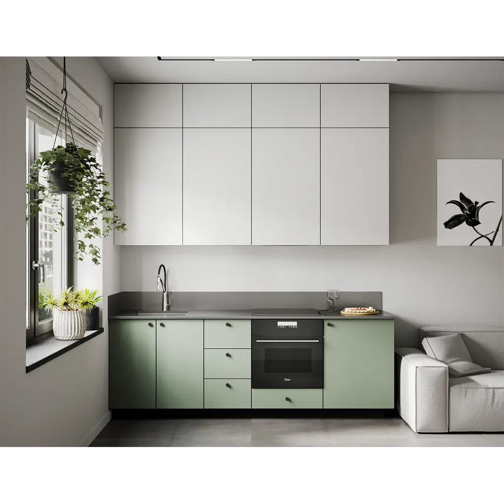 Фасад кухонного шкафа София 32.9x102.1 см KONSENSA ЛДСП цвет белый STLM-2000434 - Вид №4