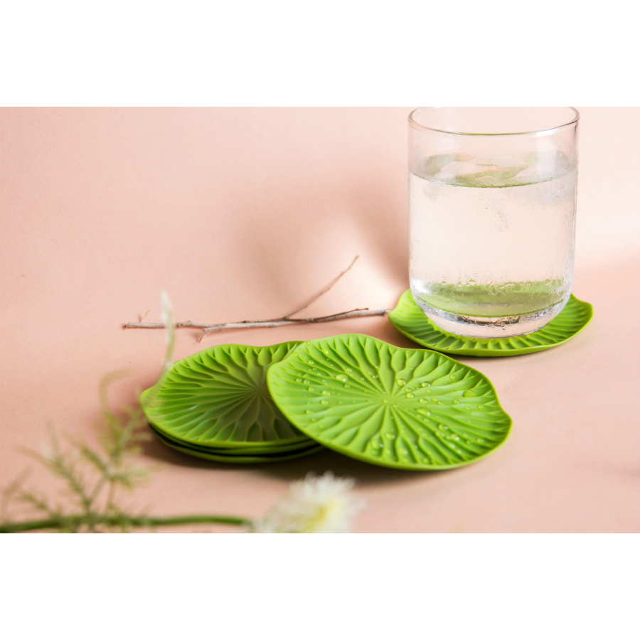 QL10165-GN Подставочная салфетка под стакан Пластмассовая Qualy Великобритания  - Вид №5