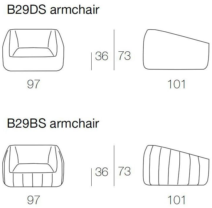 Paola Lenti Кресло из полиамида с обивкой sun-id-1427391 - Вид №1