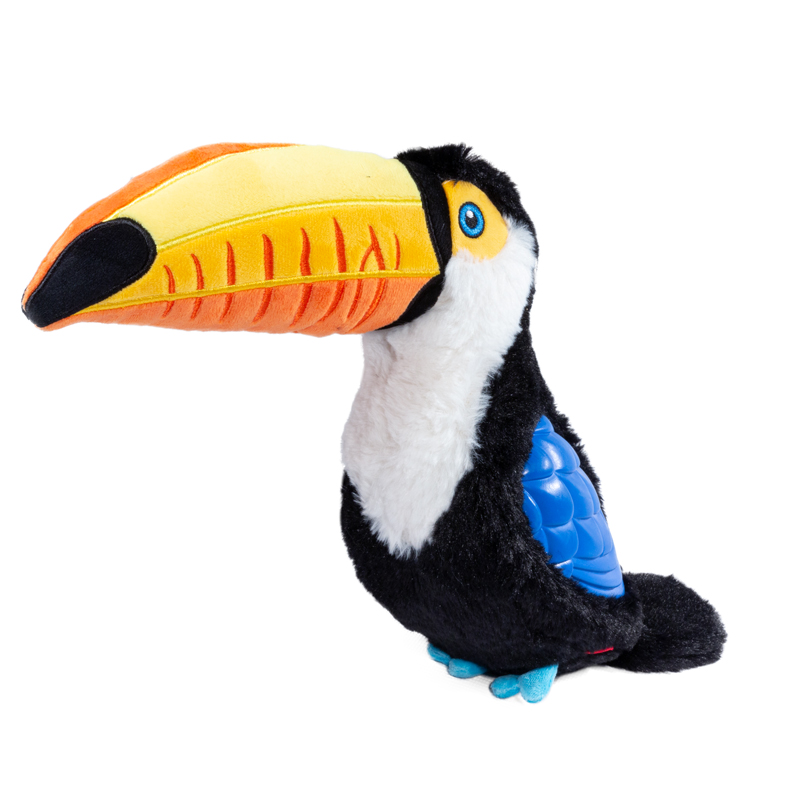 ПР0058995 Игрушка для собак Tropicana Series Тукан с пищалкой большой 38см GIGWI 
