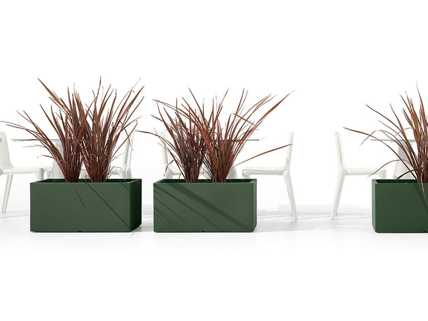 Низкий прямоугольный плантатор из полиэтилена Lyxo Design LOTO ARCH-00041320