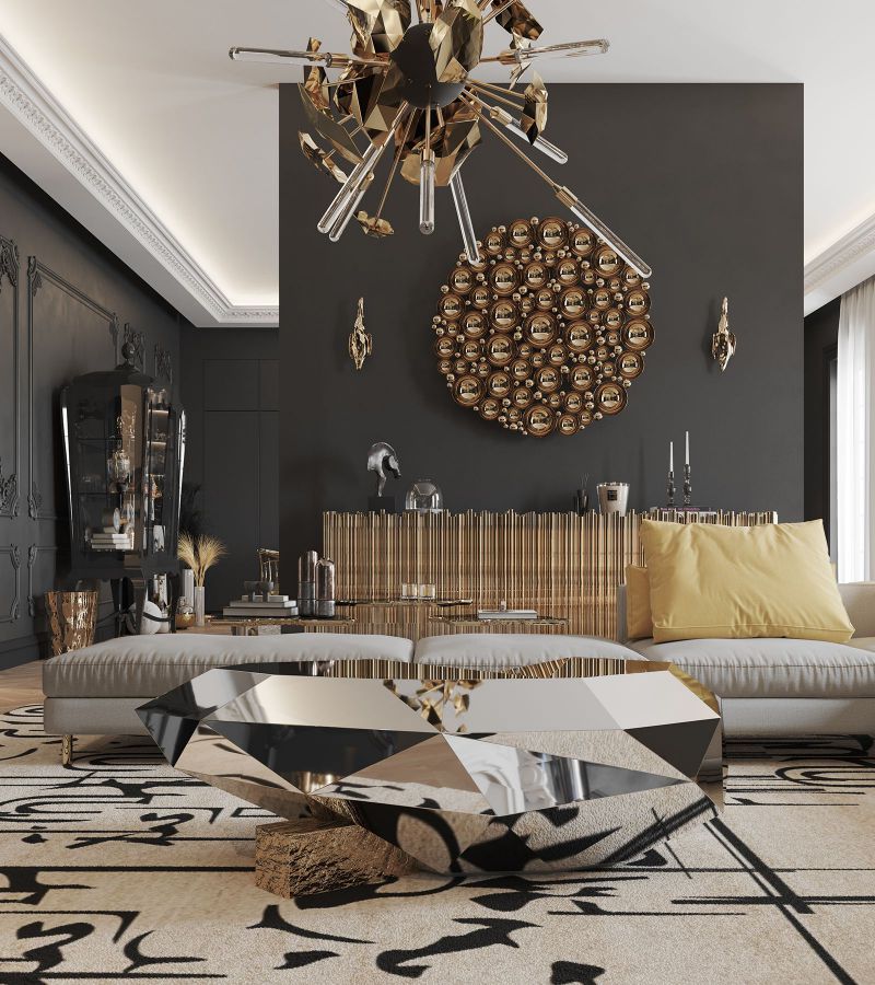 0-157 Центральный стол из алмазного тополя Boca Do Lobo  - Вид №23