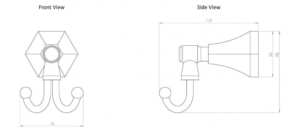 Двойной халат из нержавеющей стали LUSSO Eton ARCH-00093133 - Вид №3
