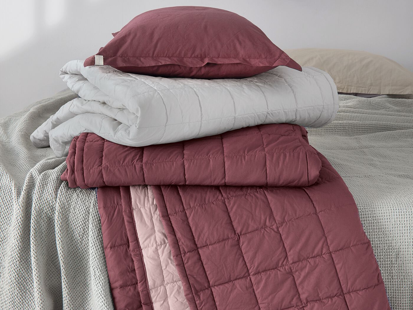 Органический хлопок перкаль стеганое покрывало Gabel память ARCH-00025483