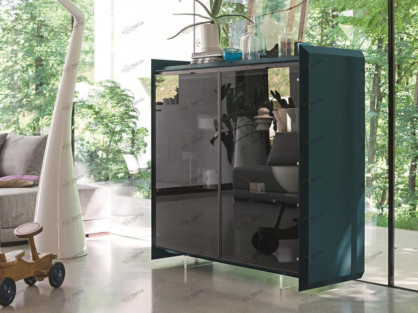 Dall'Agnese Буфет стеклянный с распашными дверцами Slash sun-id-1508662