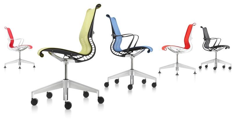 Herman Miller Эргономичное вращающееся офисное кресло из ткани с подлокотниками Setu sun-id-1496901 - Вид №25
