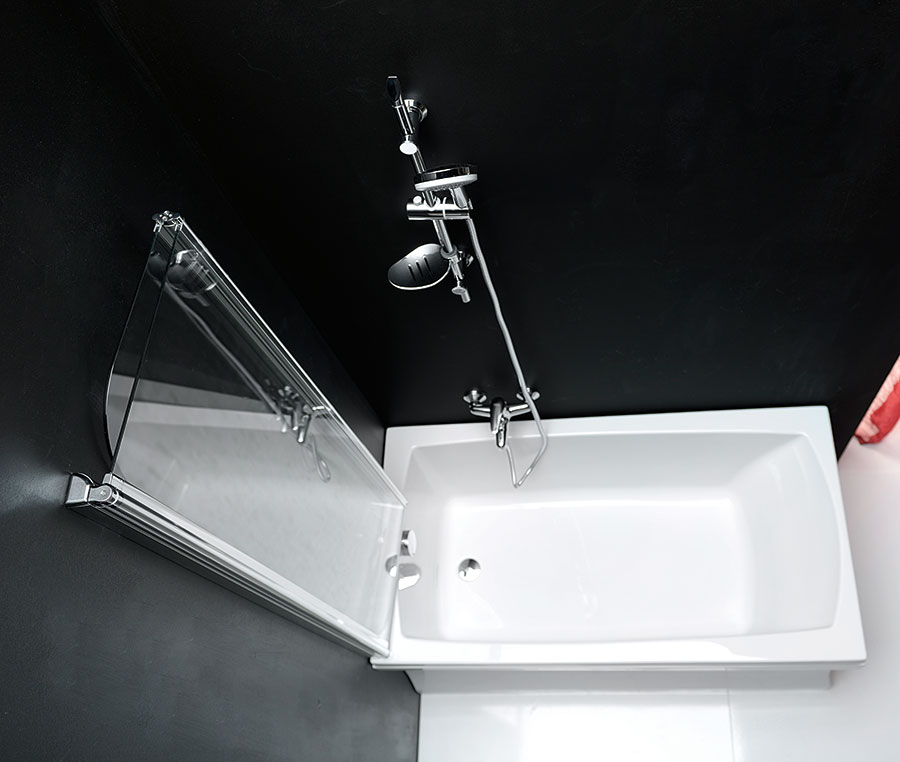 BSR-90 Душевое ограждения на борт вынны Polysan Чехия  - Вид №2