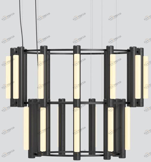 ANDlight Люстра из алюминия и акрила Pipeline Pip-cha-8