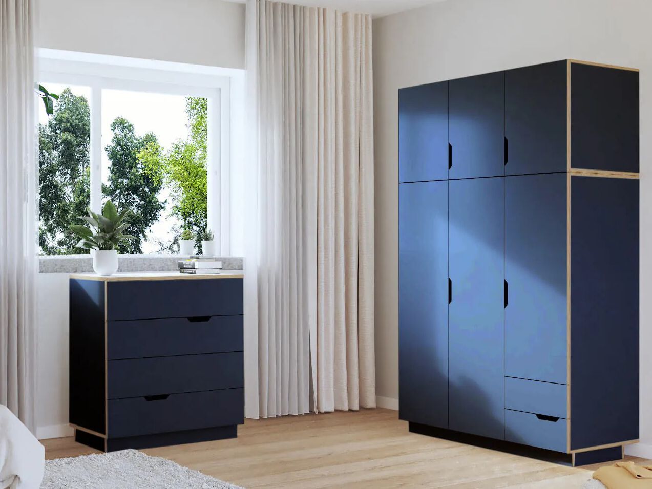 Фанерный шкаф с комодом Radis Да ARCH-00006693 - Вид №16