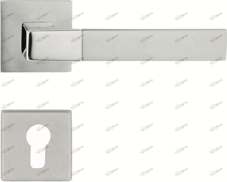 LINEA CALI' Ручка из хромированной латуни на розетке с замком Thais sun-id-1389404