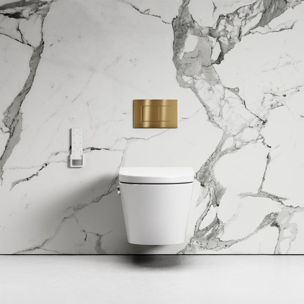 Керамический подвесной туалет для биде с ручным душем без бриды LUSSO INTELLISMART ARCH-00043743 - Вид №7