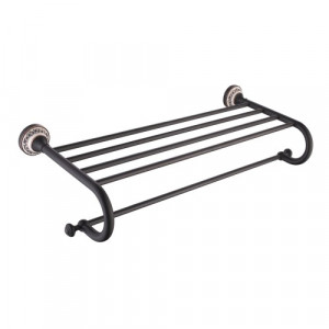 Apollo KEA-16542ORB Полка с полотенцедержателем krausru