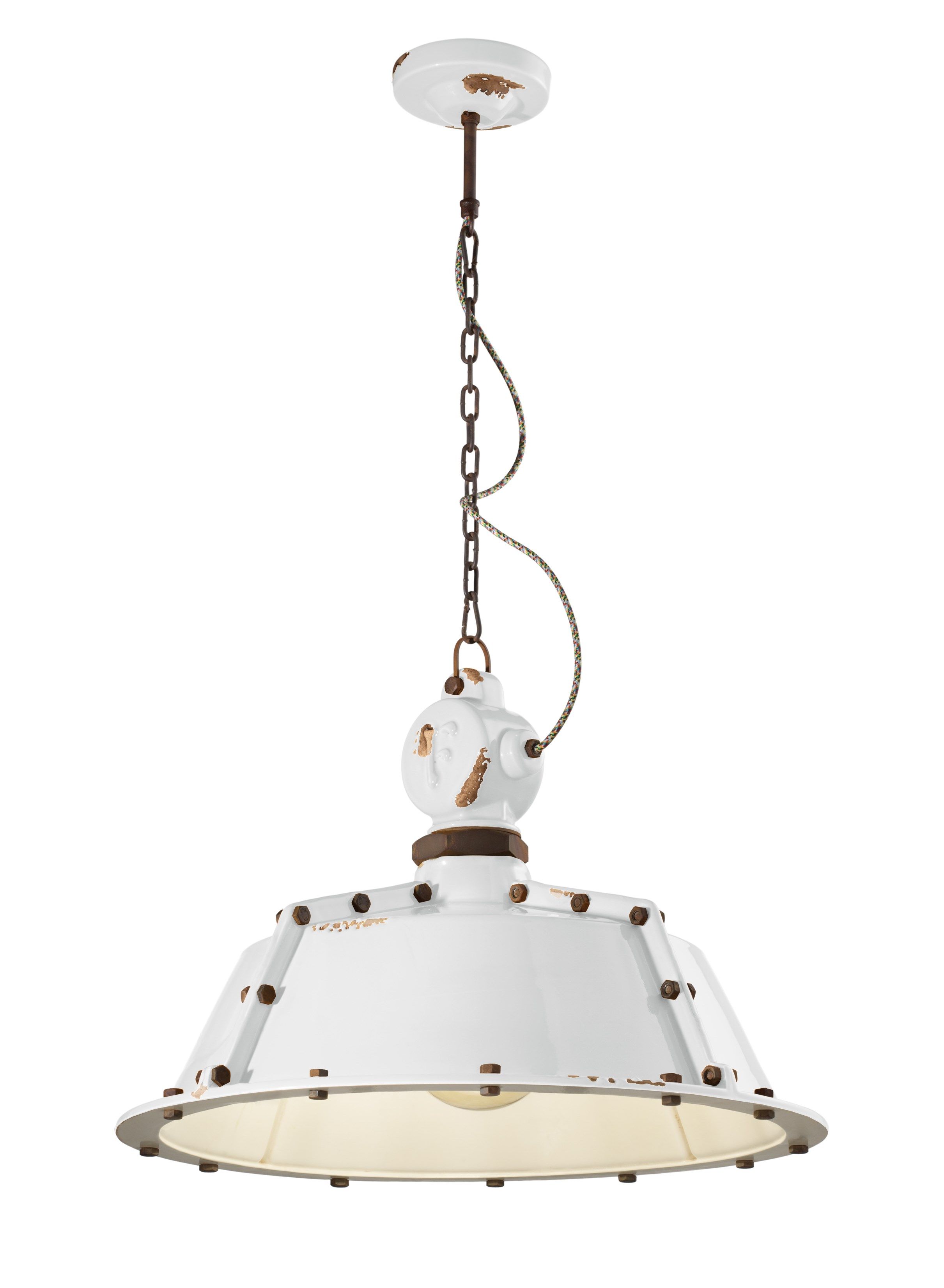 Промышленный стиль керамический подвесной светильник FERROLUCE Industrial ARCH-00041759 - Вид №13