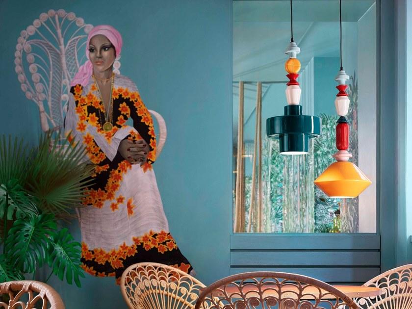 FERROLUCE Подвесной светильник из керамики Lariat C2530 - Вид №2