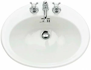 Встроенная раковина под столешницу овальная Gentry Home