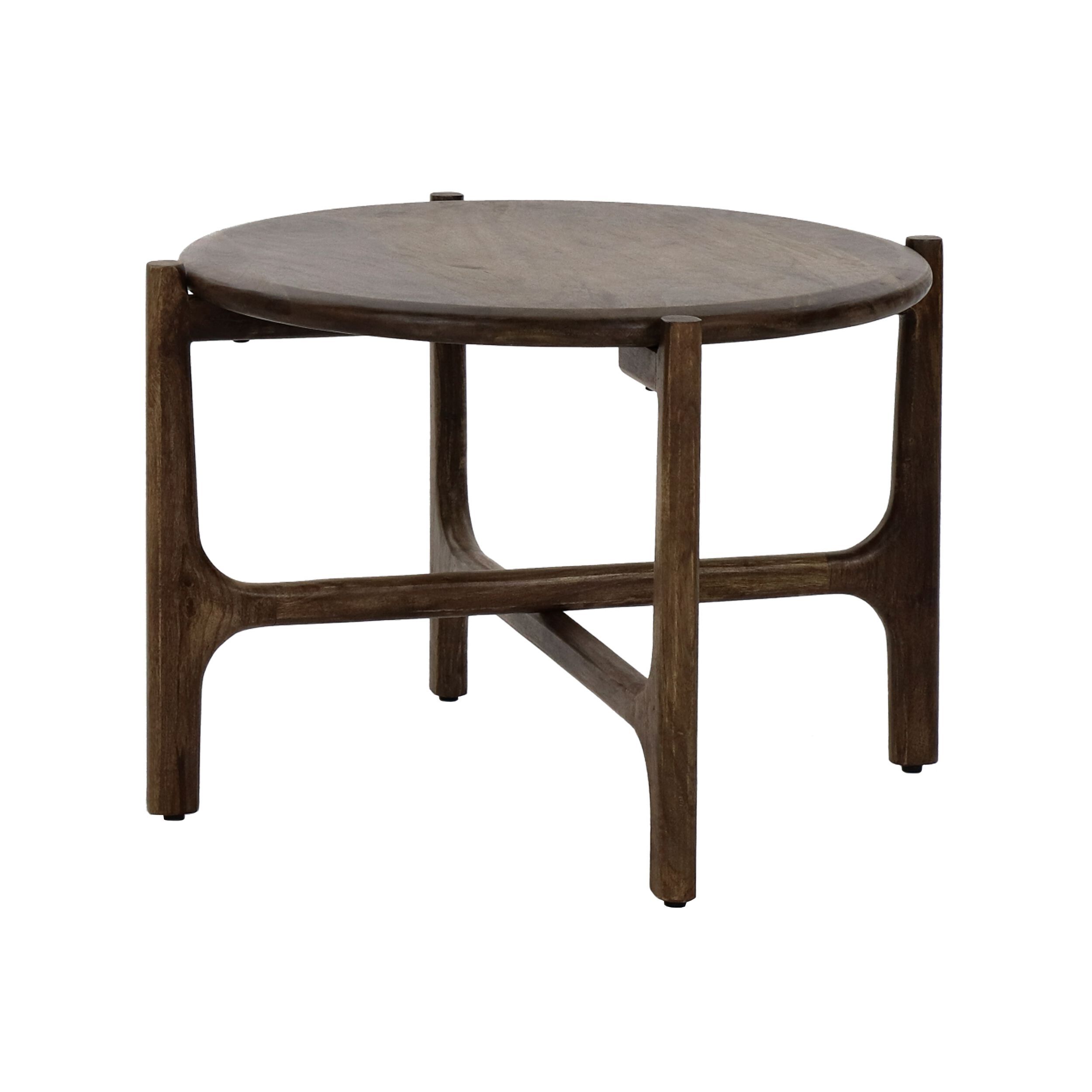 Круглый журнальный столик из манго POMAX CABANE ARCH-00072020 - Вид №3