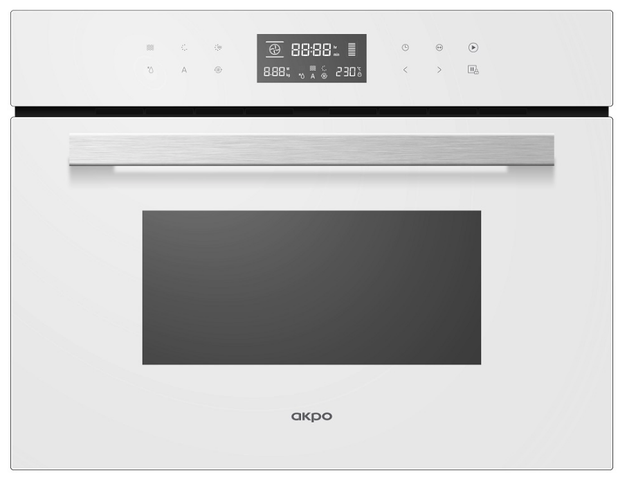 5335674 Электрический духовой шкаф Akpo PEA 44M08 SSD02 WH белый STDN-0028473