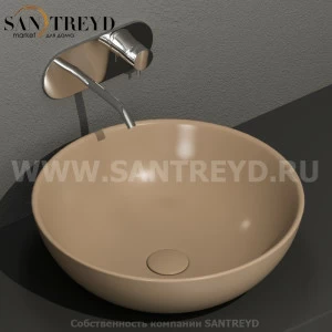 430381 Накладная раковина на столешницу  круглая Kerasan Nolita