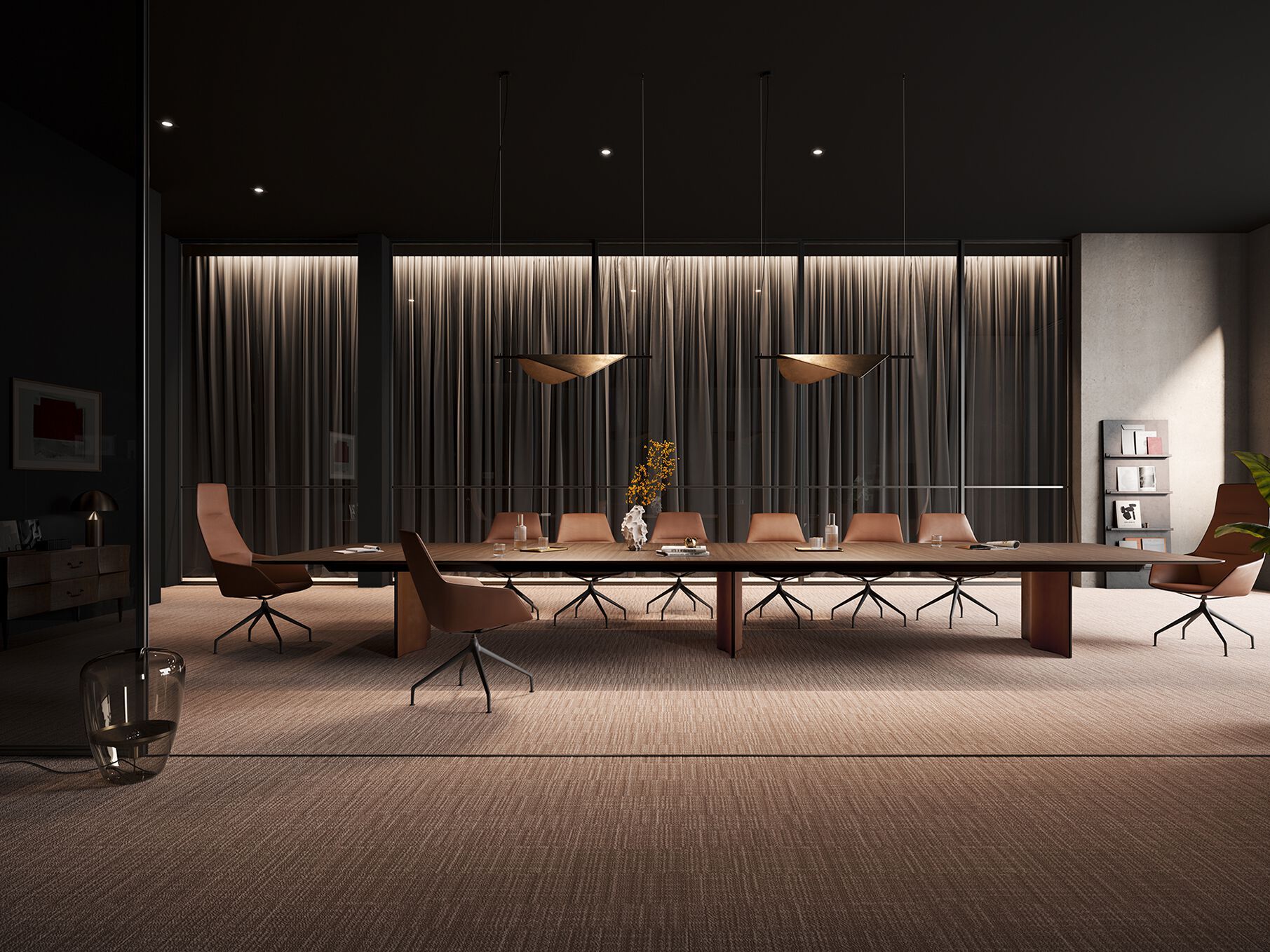 Прямоугольный стол для совещаний Brunner волна ARCH-00085600 - Вид №1