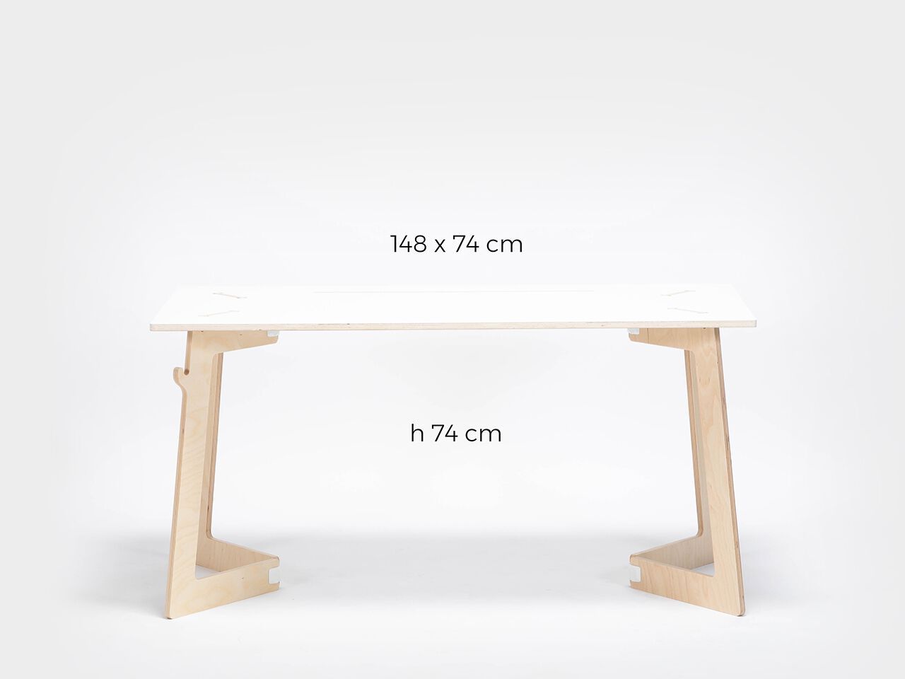 Прямоугольный рабочий стол с системой люверсов Esposit Karya ARCH-00006950 - Вид №2