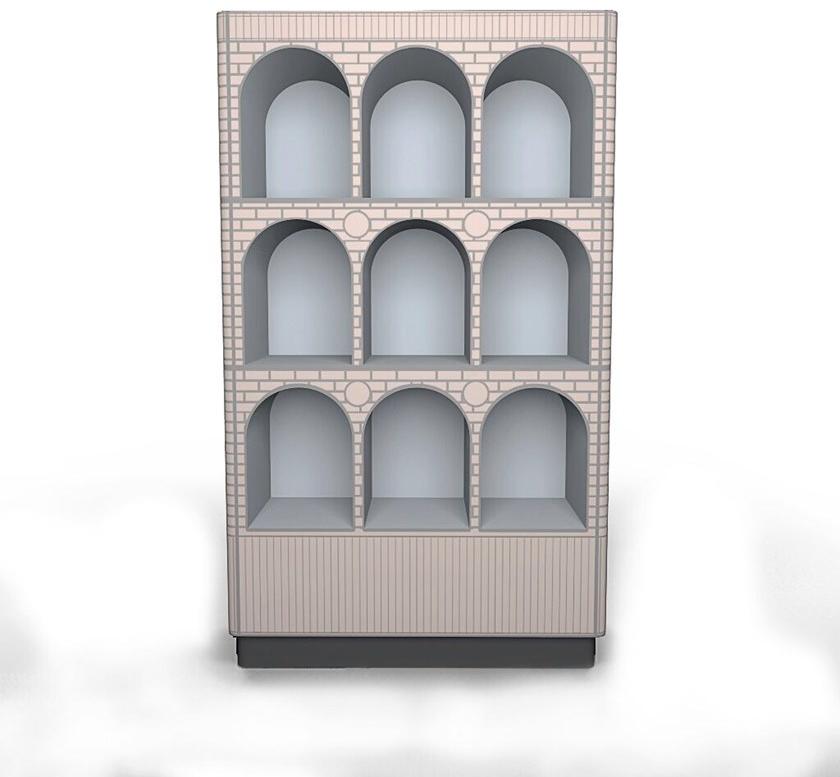 Scarlet Splendour Самонесущий открытый книжный шкаф Vanilla noir sun-id-1491606 - Вид №6