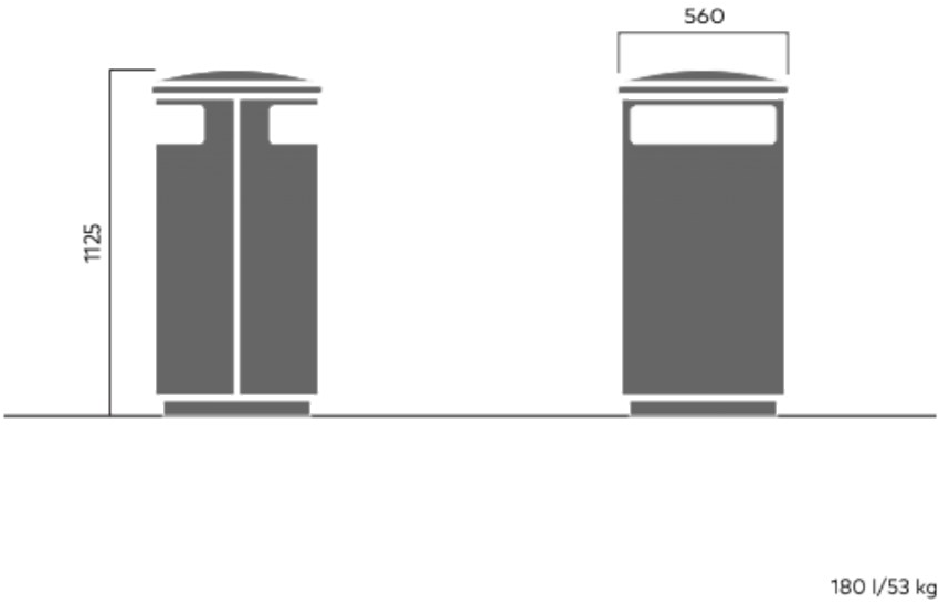 VESTRE Урна для мусора с крышкой City sun-id-1465257 - Вид №14