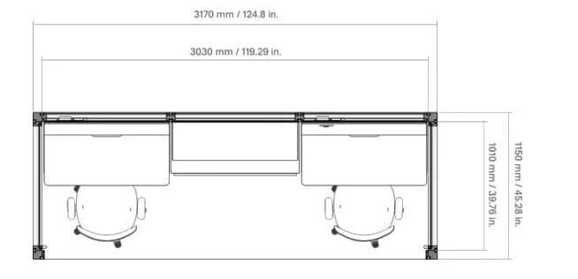Алюминиевый и стеклянный акустический офисный остров Mute Modular ARCH-00138047 - Вид №3