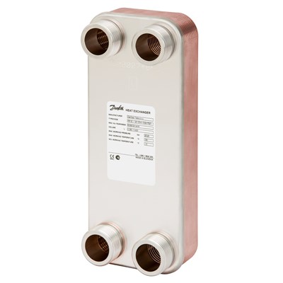 Danfoss Паяный пластинчатый теплообменник одноходовой серии XB12 XB 12H-1-70 PN25 паяный ТО 004H7564 